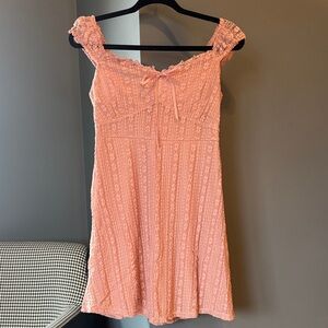 Elegant Pink Lace Dress